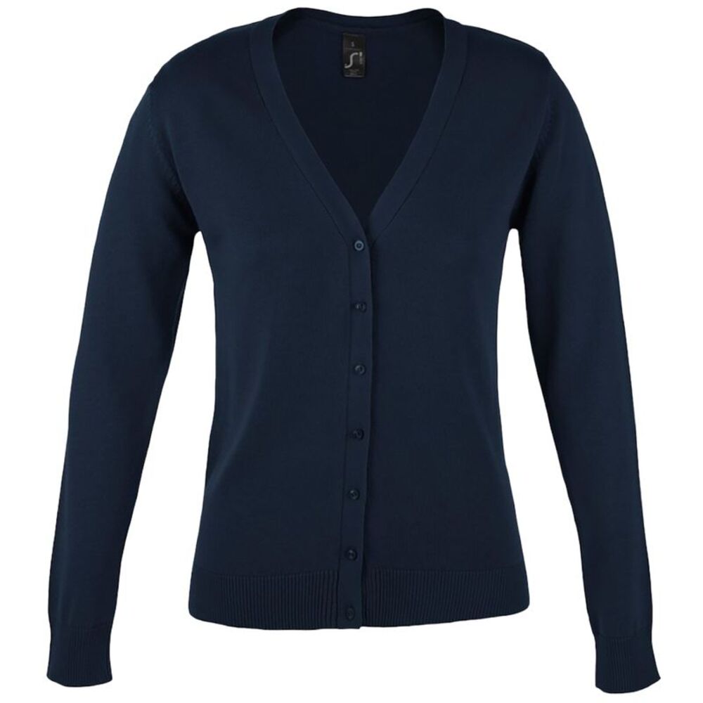 SOLS Womens/Ladies Golden V Neck Cardigan / Navy